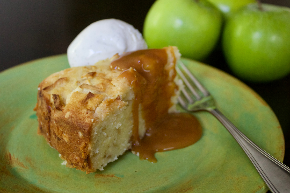 Apple Almond Browned Butter Cake
