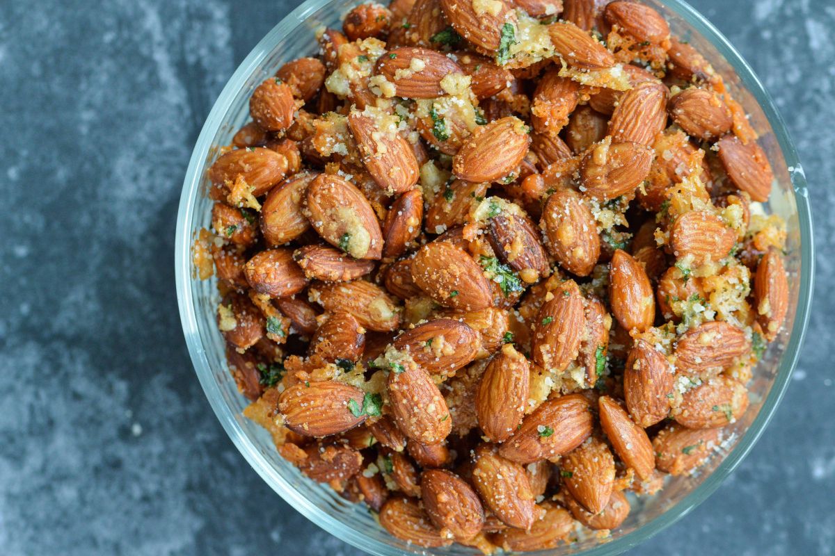 Parmesan and Parsley Roasted Almonds