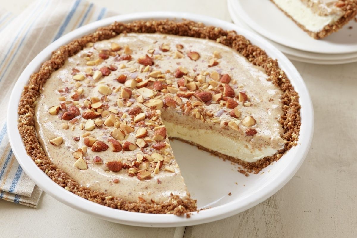 Frozen Almond Butter Cookie Crumb Pie